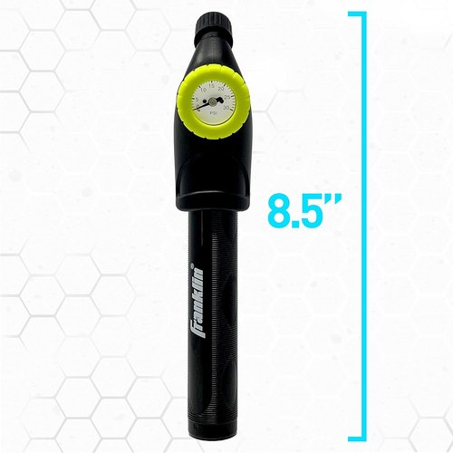 Franklin Sports Ball Pump - Hand Pump with Pressure Gauge for Soccer, Basketballs & More - Black