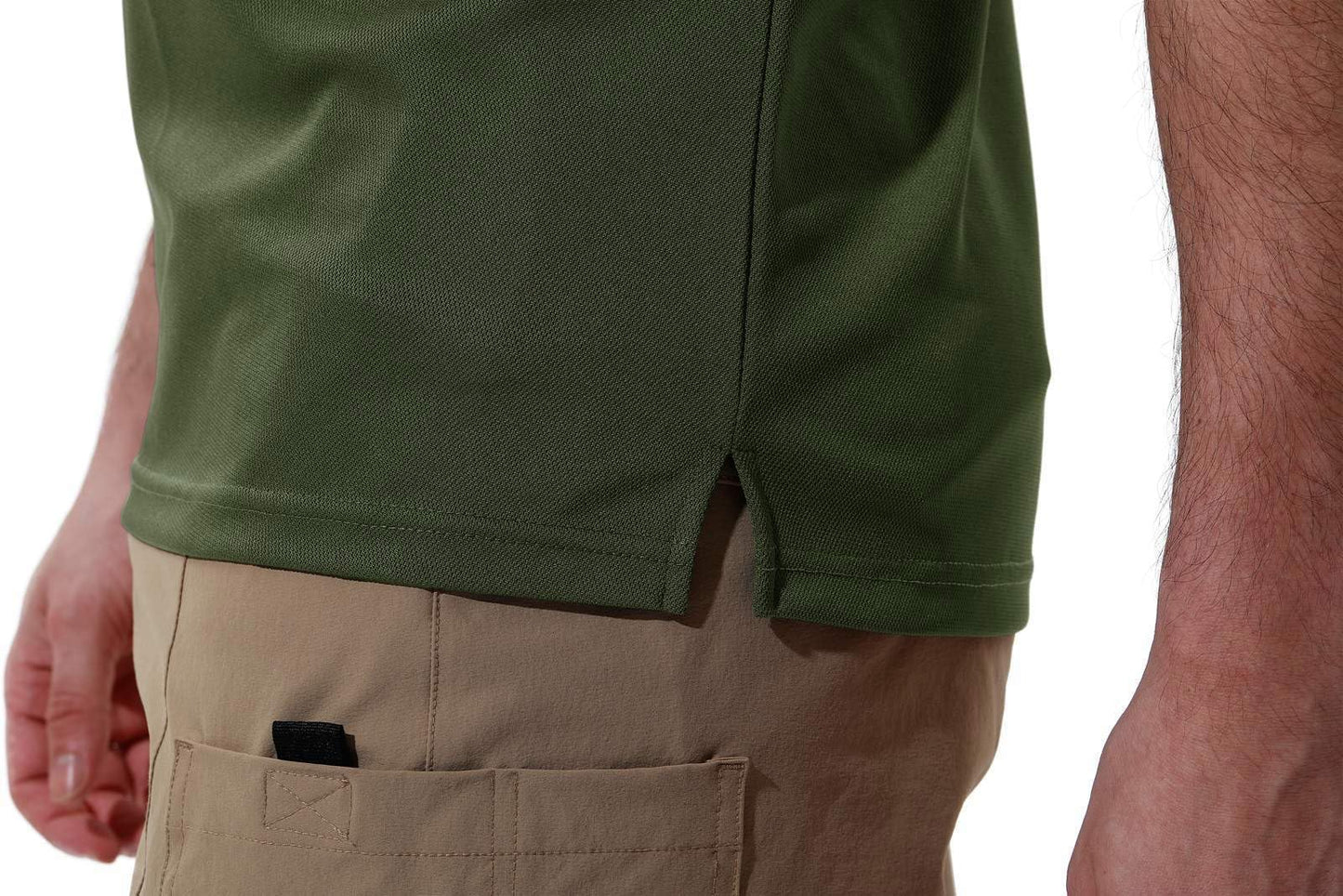 Rdruko Men's Polo Shirts Short Sleeve Quick Dry Outdoor Golf Sports Shirts with Pocket(Army Green, US XXL)