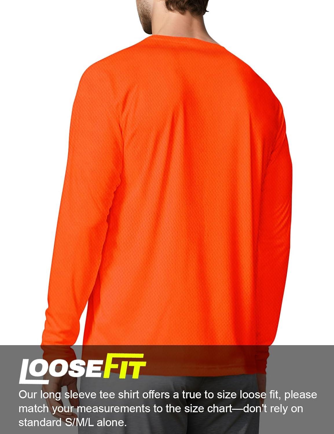 Skiennix Men's UPF 50+ Long Sleeve Tee - UV Sun Protection Quick-Dry Athletic Shirt