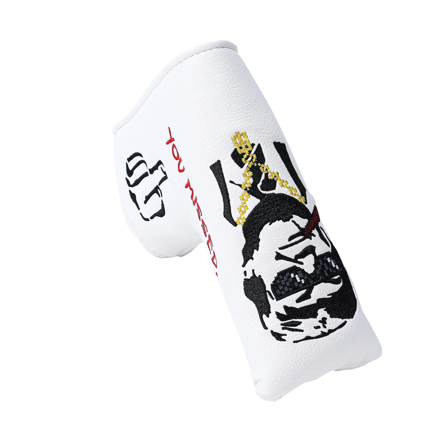 Funny Golf Head Covers - Barrel Style Driver Headcover & Putter Covers for Blade and Mallet - Premium Leather with Embroidery - Unique Golf Gift & Accessories for Men and Women Golfers (Blade)