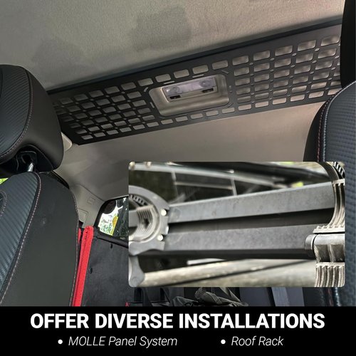 Locking Shovel Holder Quick Release Clamp, Anti-Theft Design,1" to 2" Diameter Tools Mount for Roof Rack Molle Panel Truck UTV ATV Off-Road Vehicle (2Pcs)