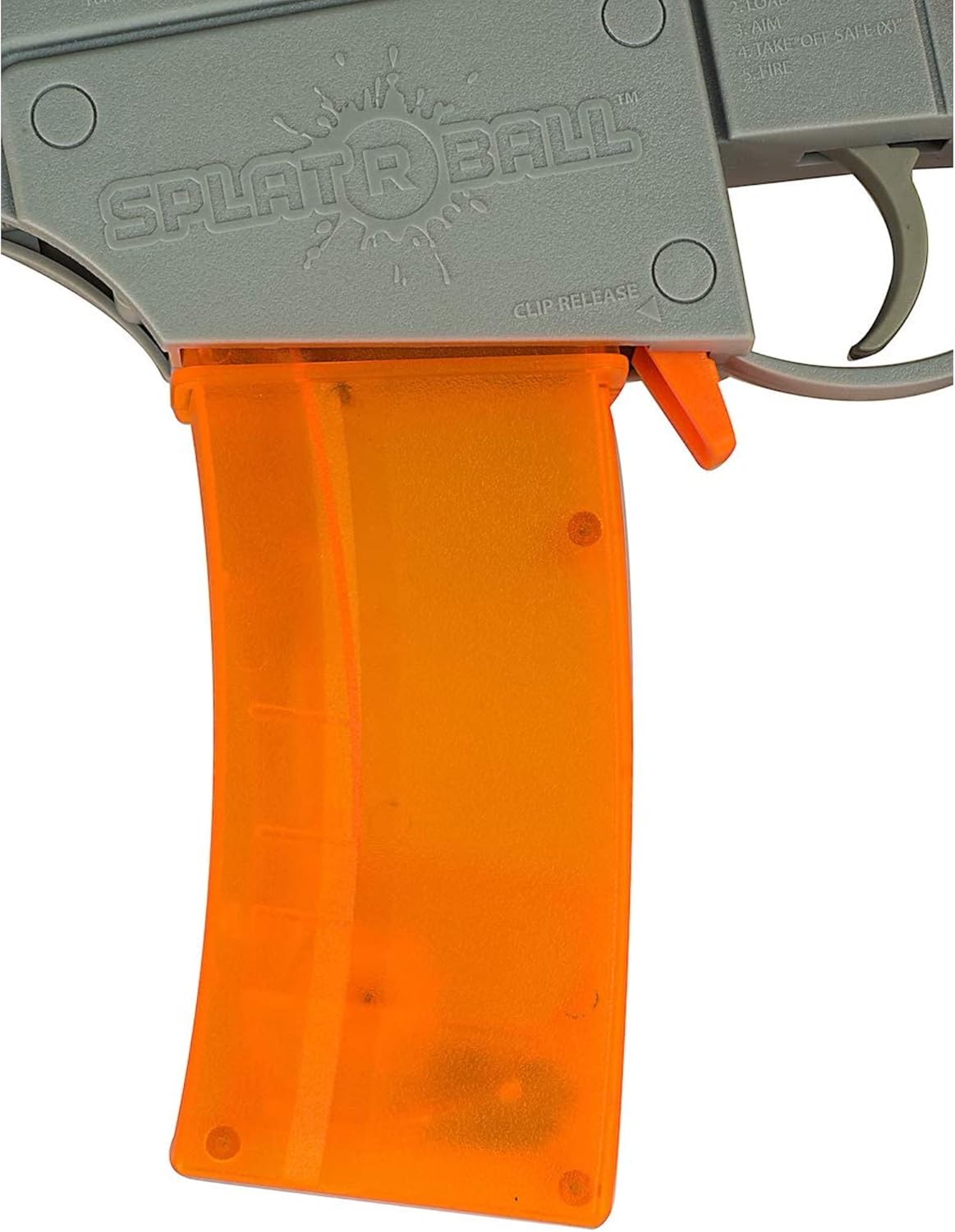 SplatRball Blaster | 400-Round Capacity Magazine - Vibrant Orange Color for Enhanced Play