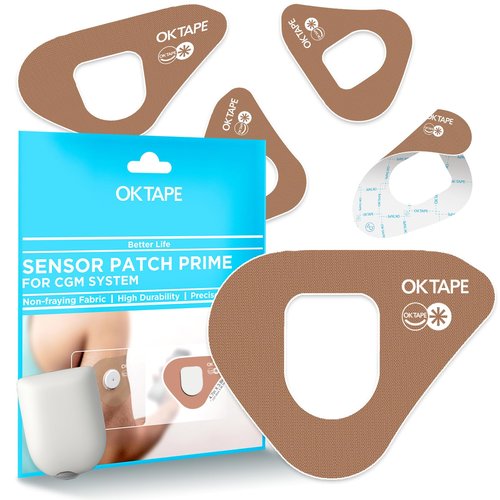 OK TAPE 15Pcs Over Patches for Omnipod 5, Waterproof & Hypoallergenic Adhesive, Pre-Cut Cover Patches, Stay Secure for 10-14 Days, Soft, Breathable Tape