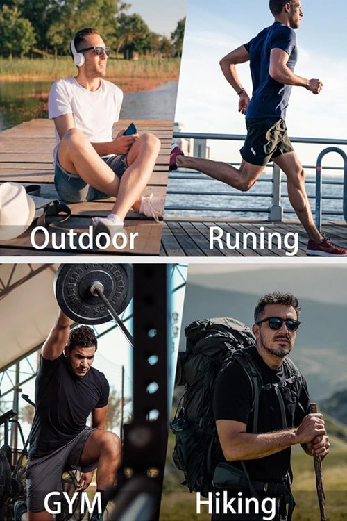 KINGFEN Men's UV Sun Protection Shirts - Quick Dry UPF 50+ Athletic T-Shirt | Performance Tops