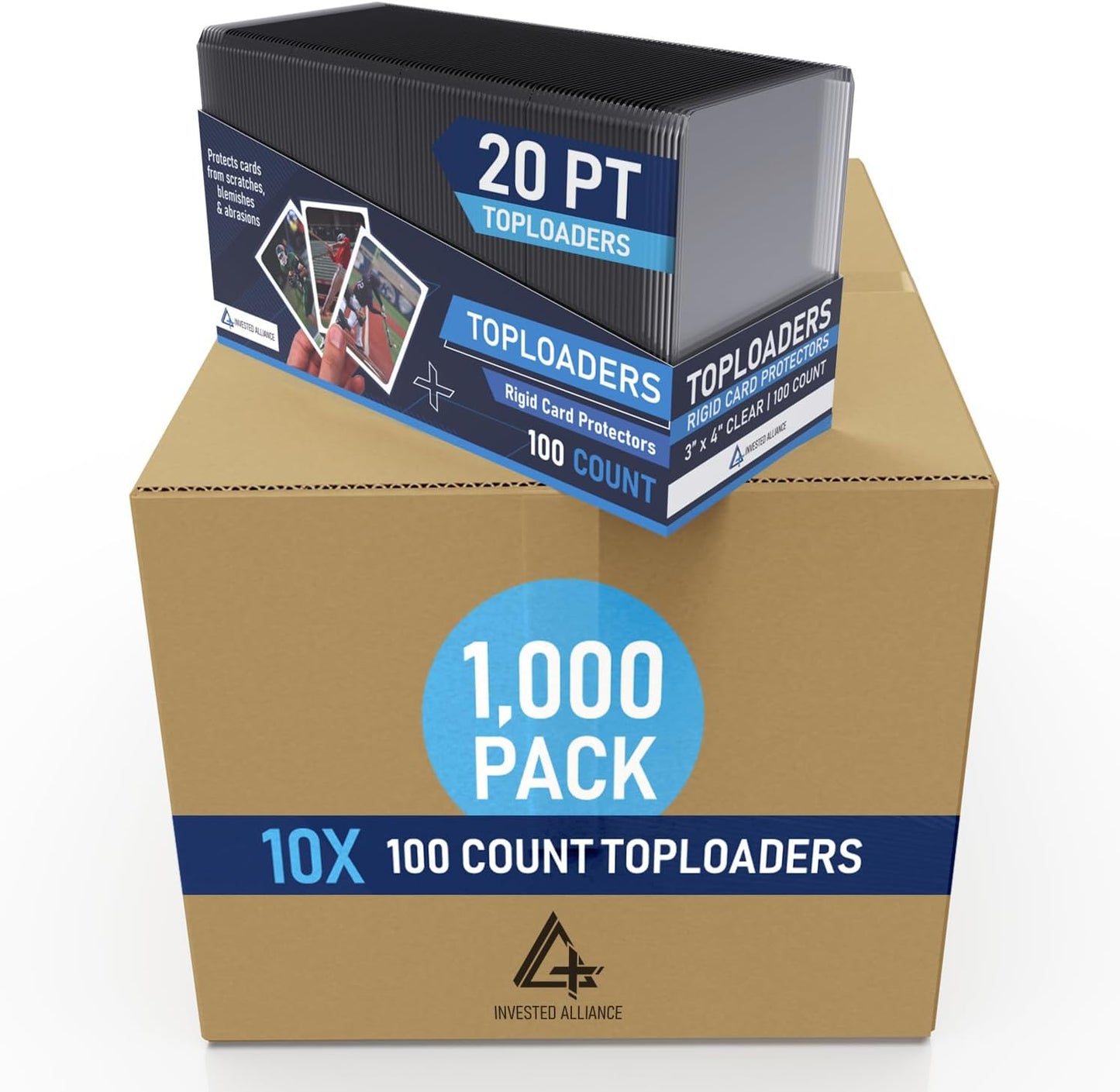 Premium Seamless 20PT Top Loaders - 360PT Thick Card Holders for Baseball & Trading Cards