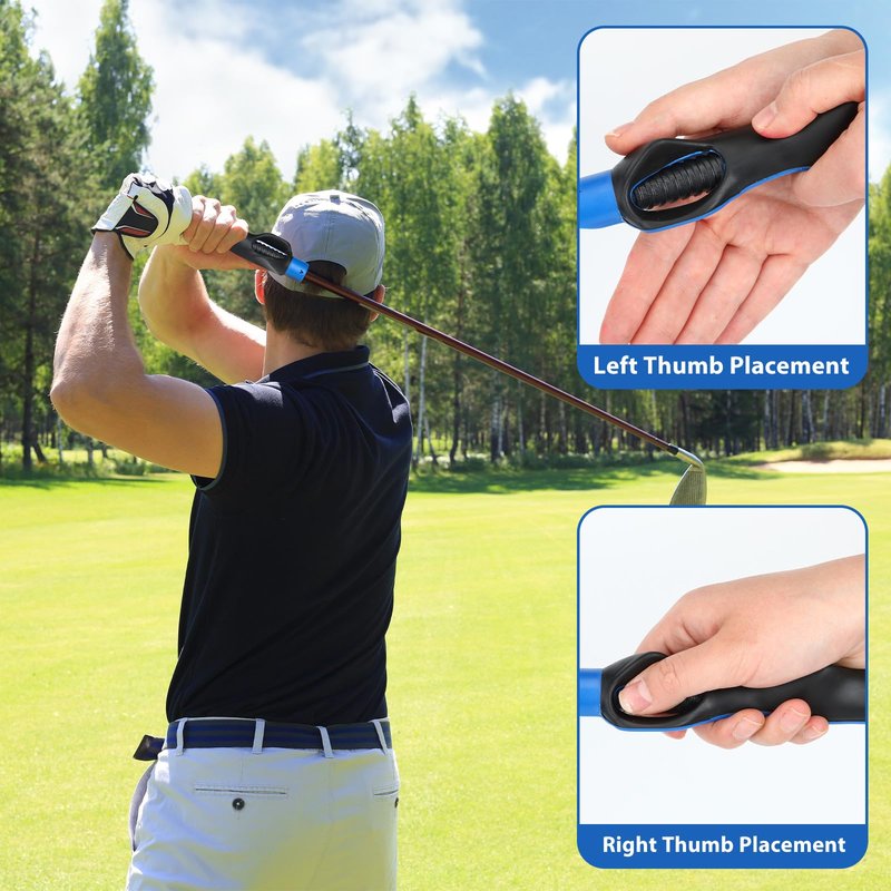Soulchen Golf Grip Trainer Golf Club Grip Practice Tool Golf Swing Trainer for Improving Correct Hand Position