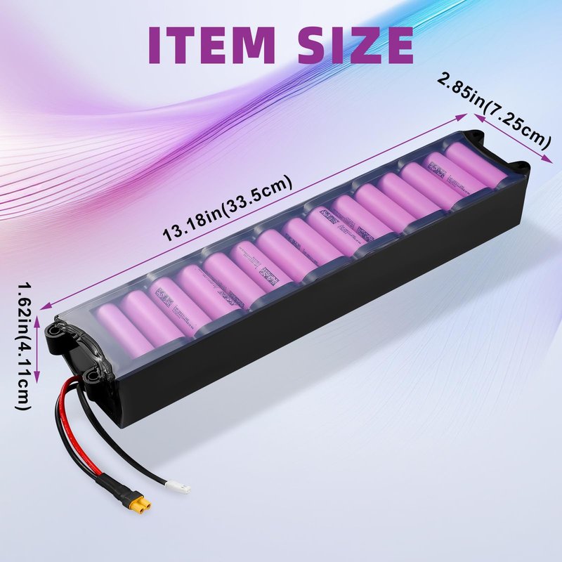 COASTA Electric Scooter Battery, 36V 7.8Ah M365 Scooter Battery Pack for M365 Electric Scooter 1:1-1:2 High Imitation Scooter -Without Communication 13.18x2.85x1.62Inch(LxWxH)