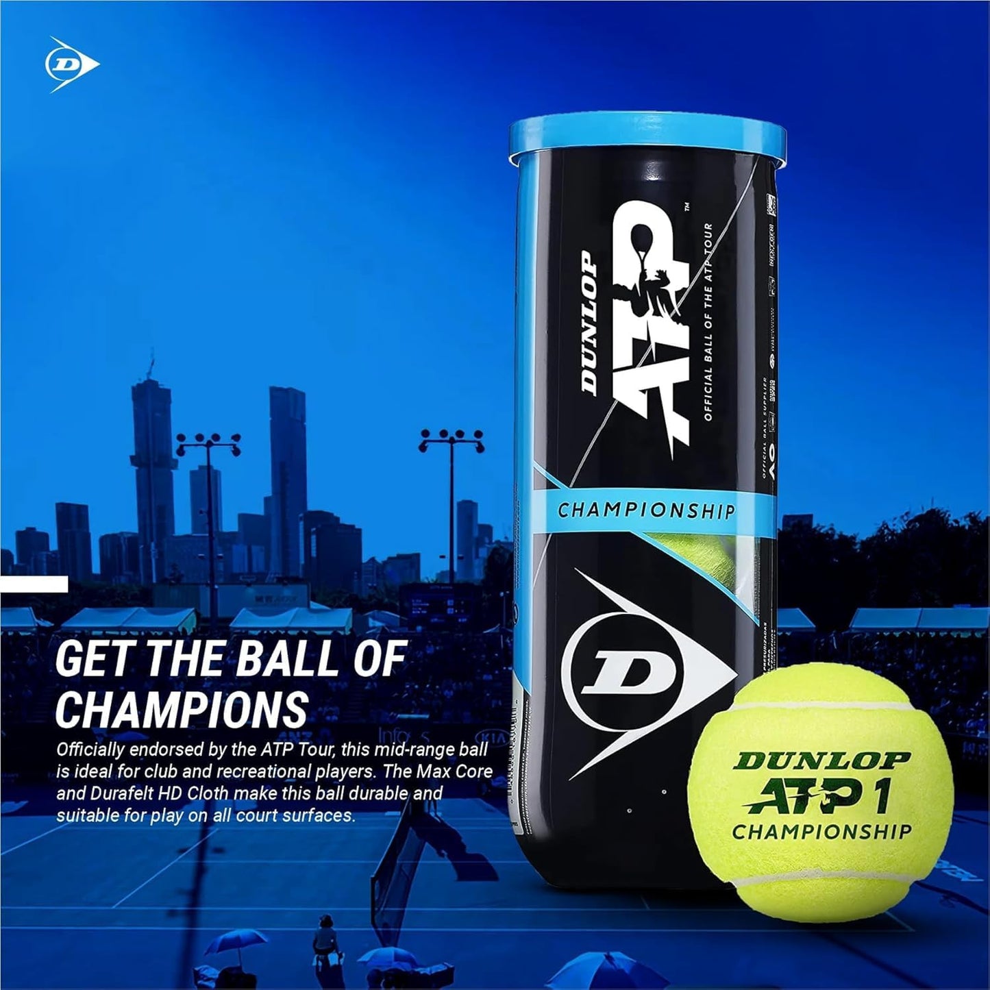 DUNLOP ATP Extra Duty Tennis Balls (Case)