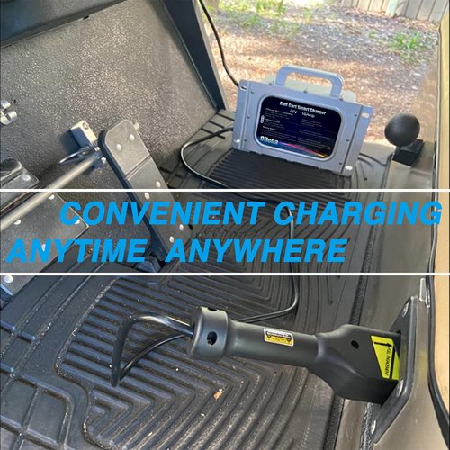 Cllena 18 AMP Club Car EZGO TXT Golf Cart Battery Charger for 36 Volt Golf Carts - D Style Plug