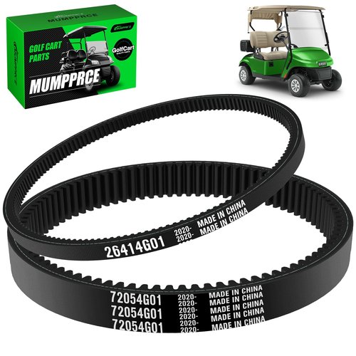 EZGO Drive Belt & Starter Generator Belt Kit, Golf Cart Clutch Drive Belt and Starter Belt Fit 1994-UP EZGO TXT Medalist 4 Cycle Gas Golf Cart, Replace OEM# 72054G01 72024G01 72025G01 26414G01 630587