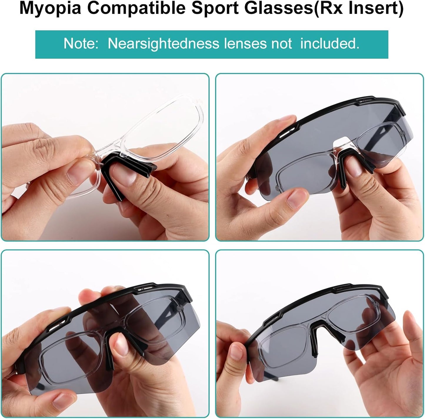 Skiennix Tactical Eyewear - Anti-Fog Sports Glasses with UV400 Protection & 3 Interchangeable Lenses