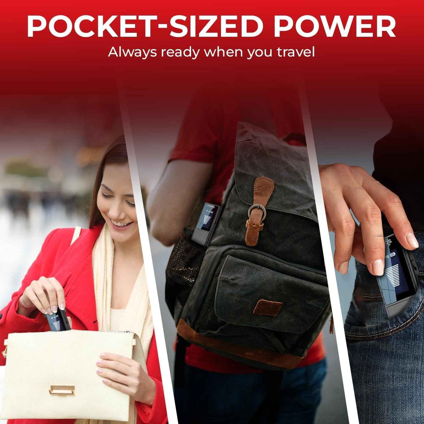 LUNİQS Hidden Camera Detectors -2025- Hidden Bug and Camera Detector & Spy Camera Finder, GPS Tracker Detector, RF Detector & Bug Detector (4 Mode – LCD Screen) for Travel, Home & Office Security