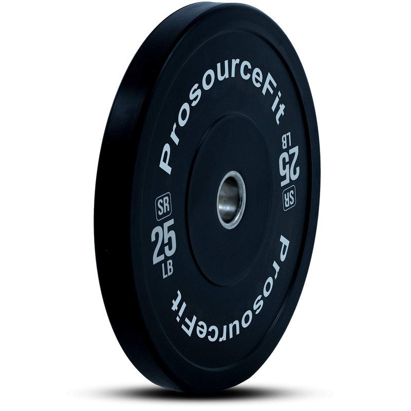 ProsourceFit Solid Rubber Bumper Plates (Sold Individually) with Steel Insert, 10lb, Power Lifting, Strength Training