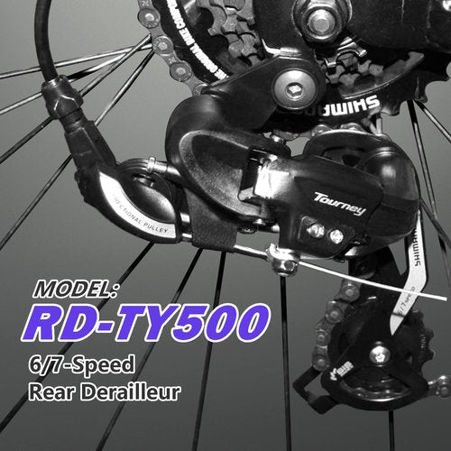 Bike Rear Derailleur RD-TY500 6/7 Speed Derailleur Direct Mount for Folding Bike Mountain Bike