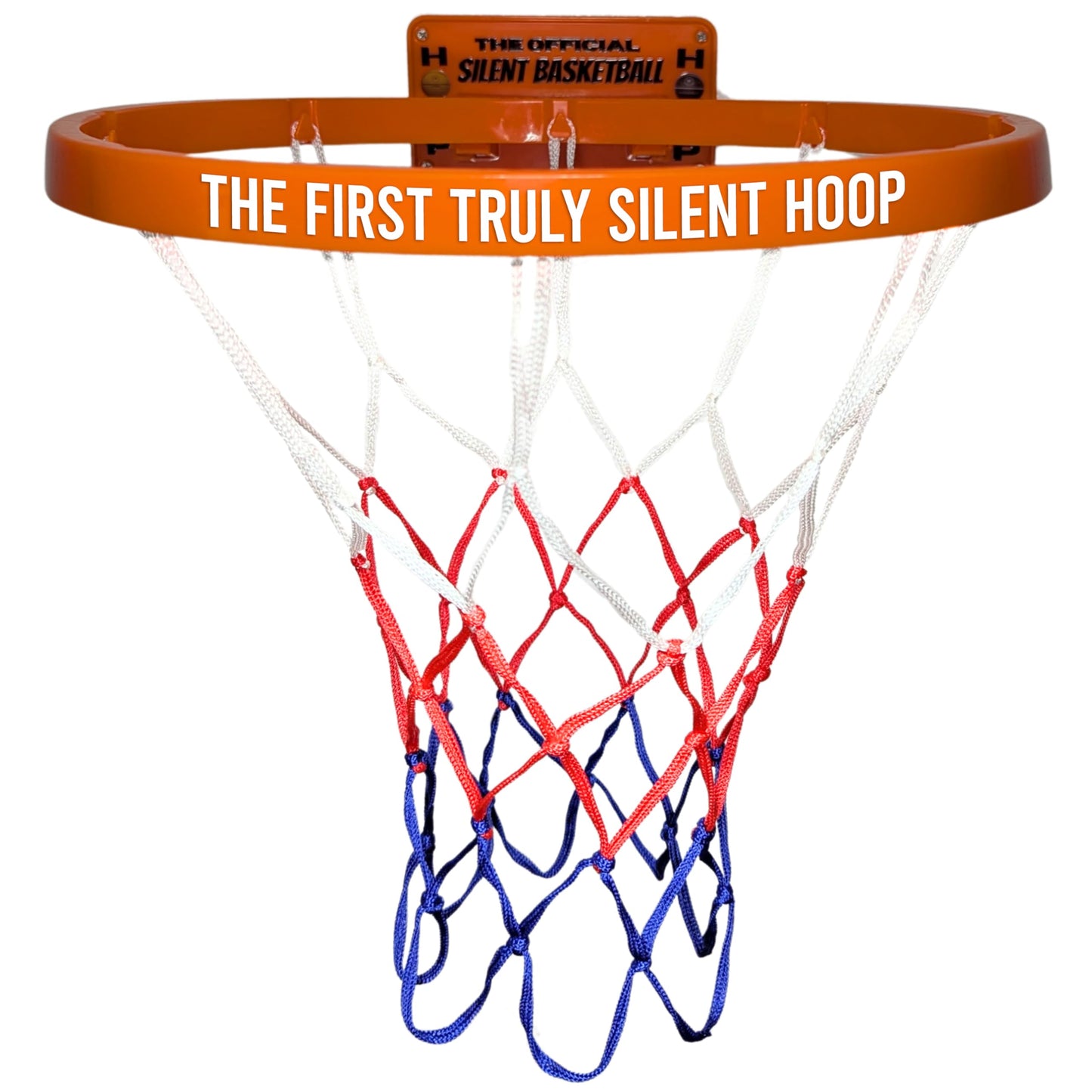 WAWAWEWA The Official Silent Basketball Hoop – Wall-Mounted Indoor Basketball Hoop for Bedroom, Apartment Shooting Practice & Skill Training – Adhesive or Screw Install