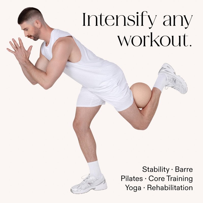Bala Pilates Ball, Non-Weighted Exercise Ball - Small 8" Yoga Ball for Barre, Stretching, Strength & Core Training - Workout Accessory with Mini Pump for Home Gym & Fitness Routines - 100% PVC