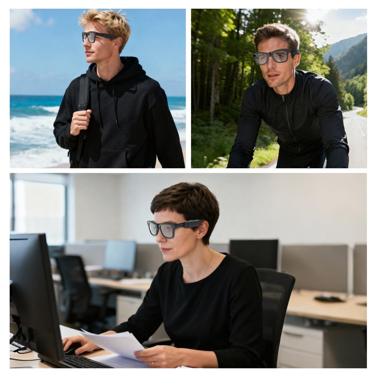 CLMTAS Charger Compatible with Ray-Ban Meta Gen2 Smart Glasses Wayfarer Skyler Headliner Oakley HSTN Extends Usage time by 1.3 Times, Ultra-Lightweight Clip-on Design Charge and use simultaneously