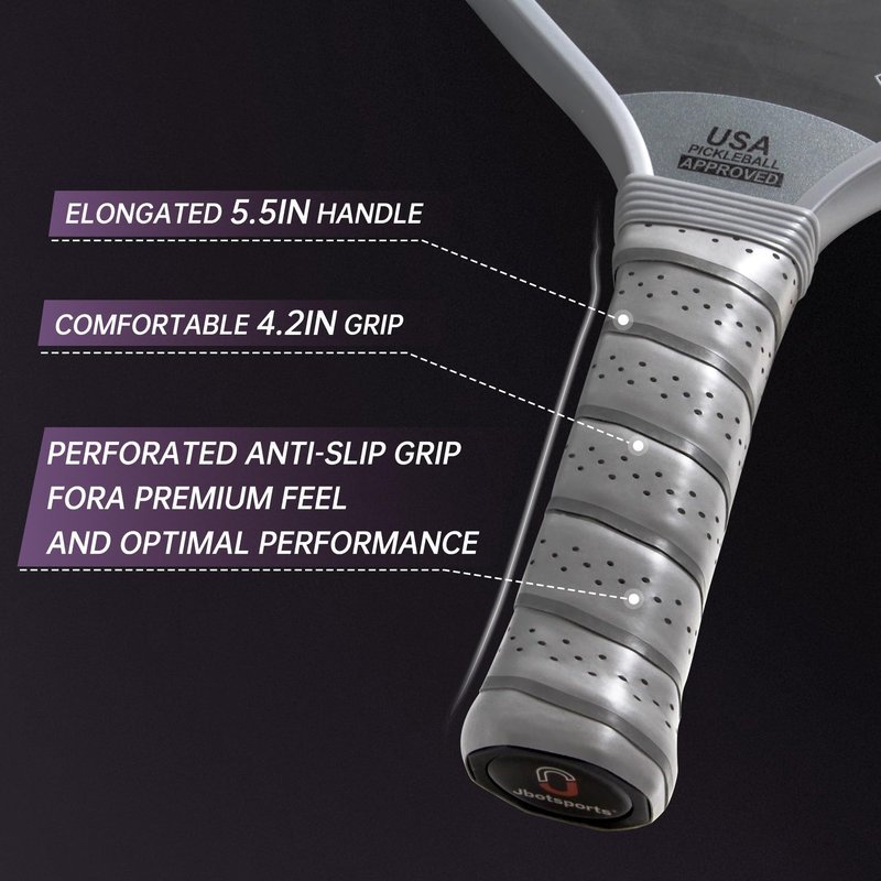 T700 Carbon Fiber Pickleball Paddle, Professional Pickle Ball Paddle Textured Surface with High Grit & Spin, Pickleball Racket Designed for Ultimate Spin & Control, Thruster-T100