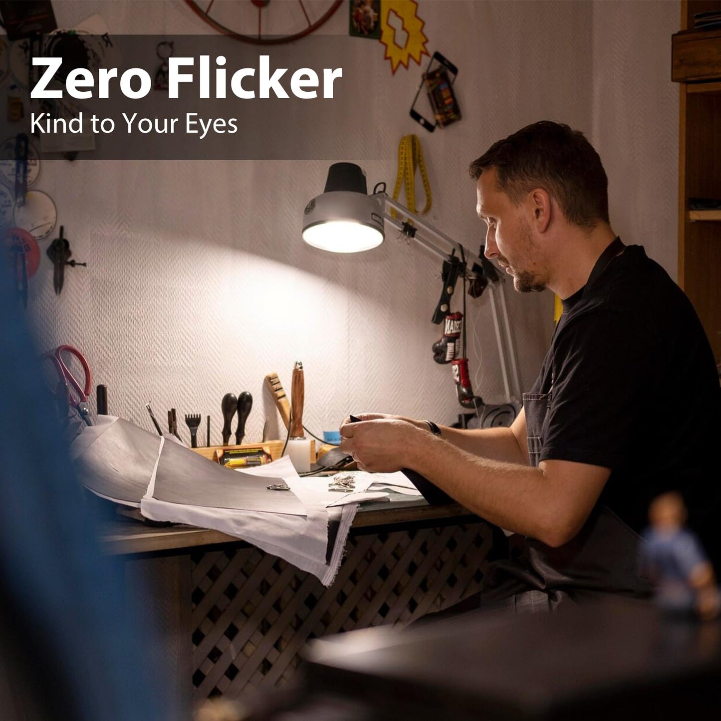 dalattin 12 Pack LED Bulbs Daylight White 5000K, 100 Watt Equivalent A19 Standard Bulbs, E26 Base, 1500 LM, Efficient 15W Energy Saving, Non-Dimmable, 80+ CRI, 120V, UL Listed, for Living Room, Office