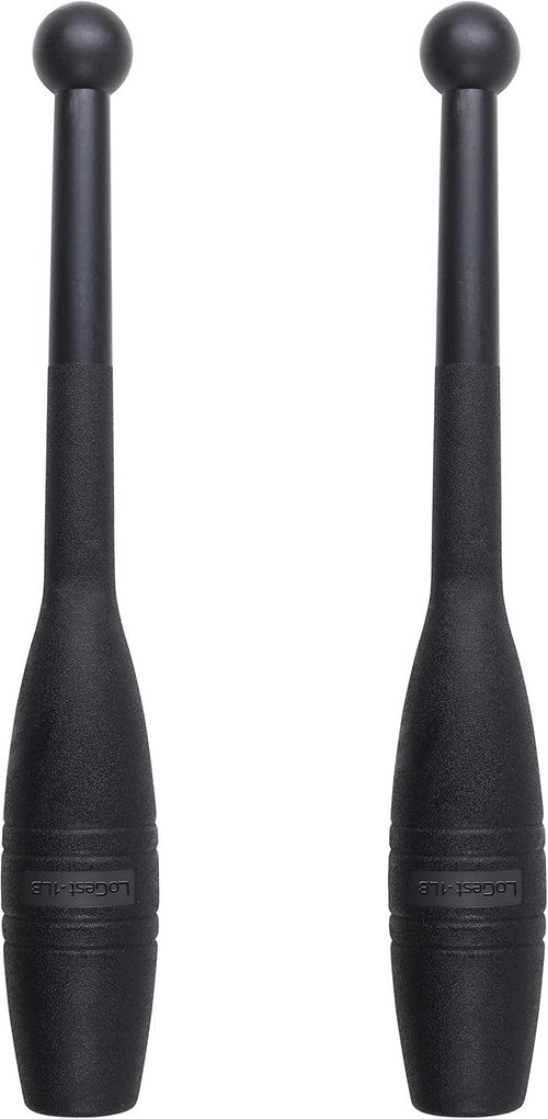 Logest Mace Exercise Club - Heavy Duty Plastic Indian Clubs | Set of 2, 1 LB & 2 LB for Strength Training & Rehabilitation