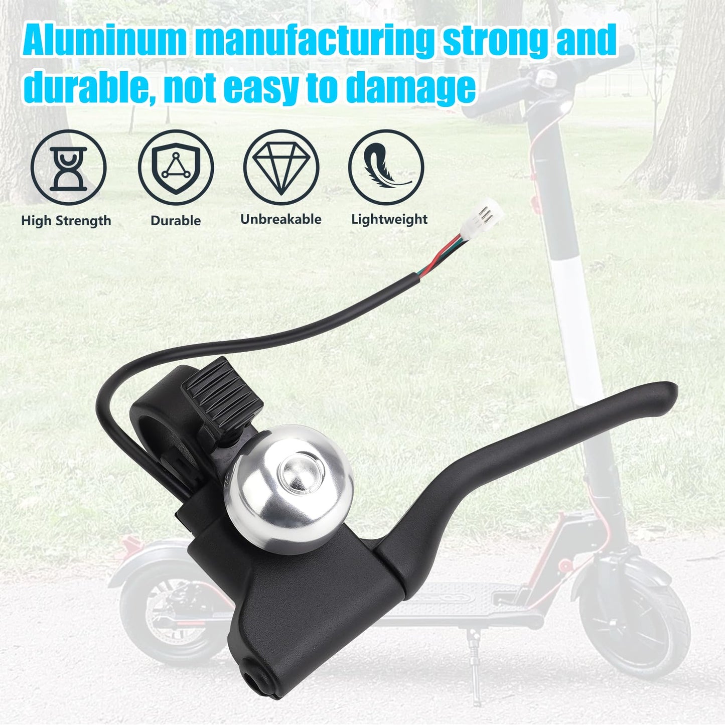 YIBEICO Brake Handle Lever with Brake Cable for Gotrax GXL V2/Apex Pro XL/Rival/XR/XR Elite/XR Ultra, Handlebar Lever Parts Brake Assembly Kit, Electric Scooter Replacement for Gotrax