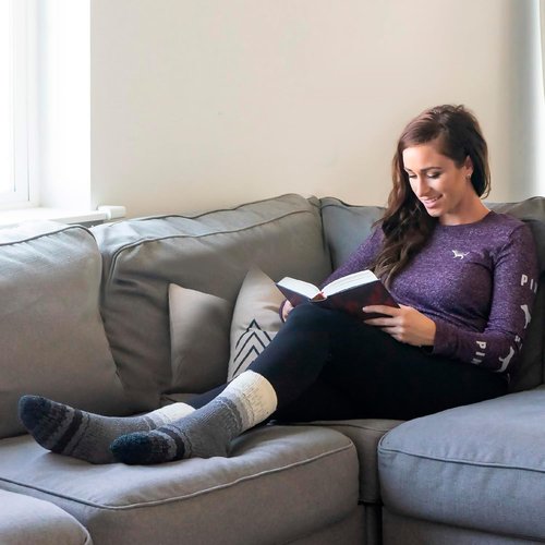 HOT FEET Thermal Socks for Women - Thick Insulated Cold Weather Hiking Socks | Size 4–10.5