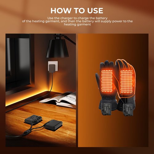 4.2V Dual Charger for 3.7V Male and Female Heated Socks Gloves Insoles Boots Shoes Rechargeable Lithium Battery Replacement Power Adapter