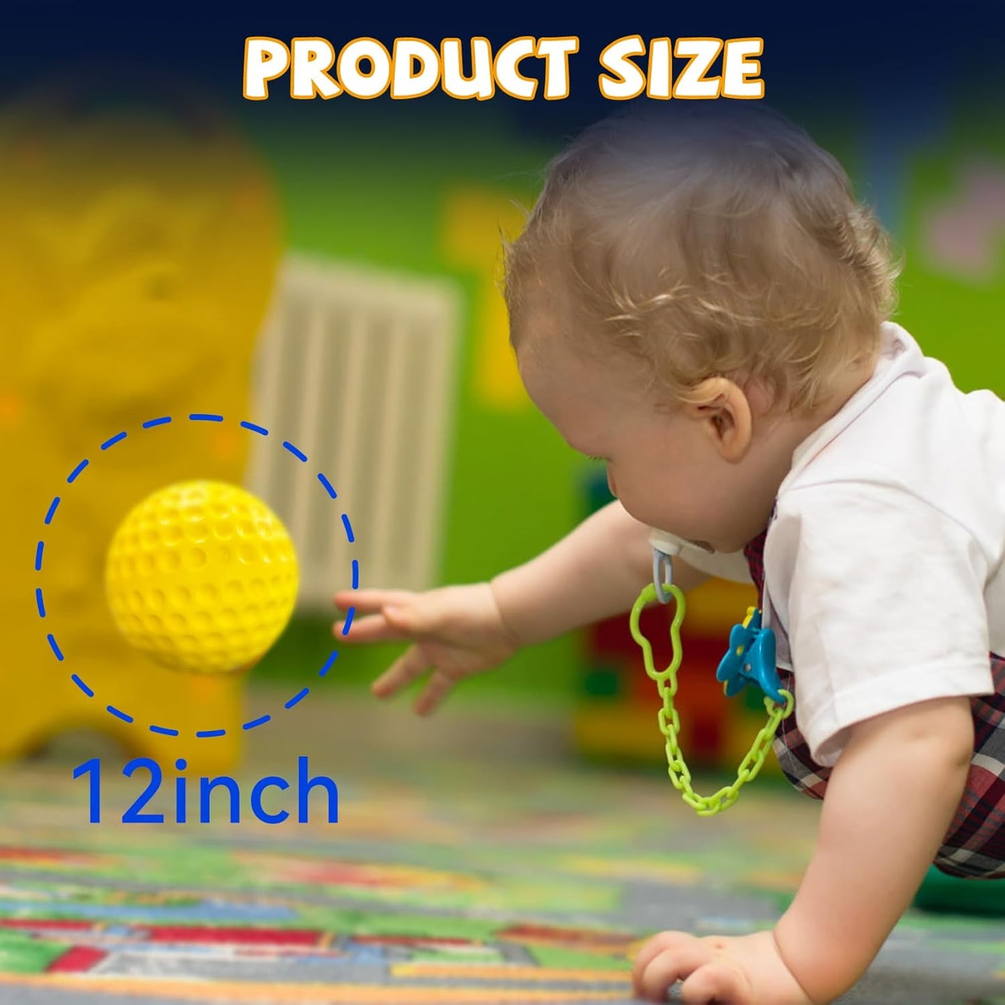 Skiennix 12-Inch Softballs - High-Density Foam Practice Balls for Pitching Machines | 13-Pack, Indoor/Outdoor Safe