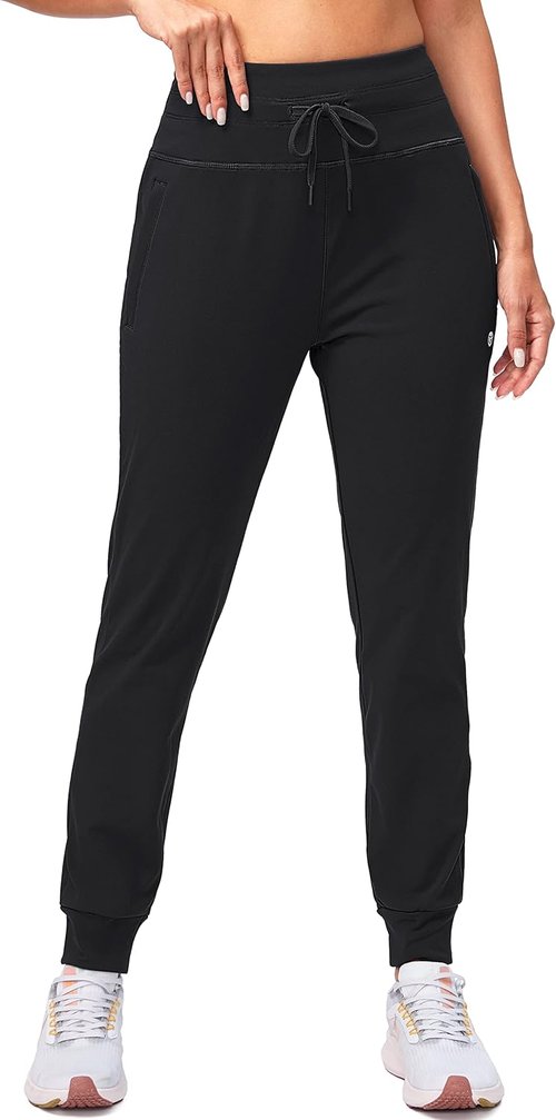 G Gradual Women's Fleece-Lined Joggers - High Waisted, Water Resistant Thermal Sweatpants for Winter | Perfect for Running & Hiking