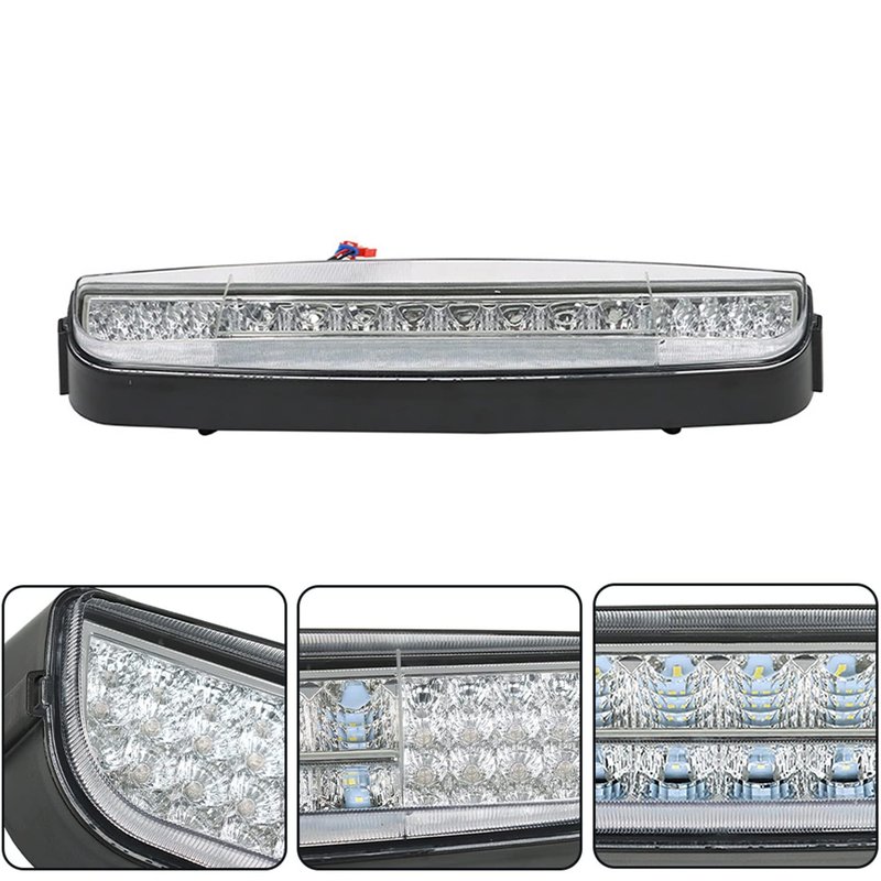 YSMN Golf Cart Headlight Light Bar Light Strip Replacement for EZGO TXT 3-pin 1996-2013 Golf Carts