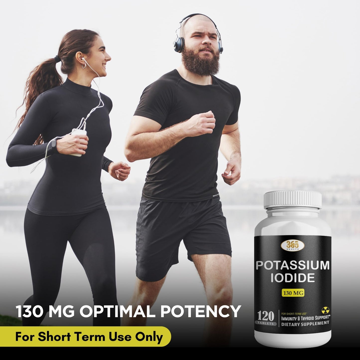 Potassium Iodide130 mg - KI Tablets- Potassium130 mg - USA Made Potassium Iodine Pills YODO Naciente, Yoduro de potasio - 120 Tablets