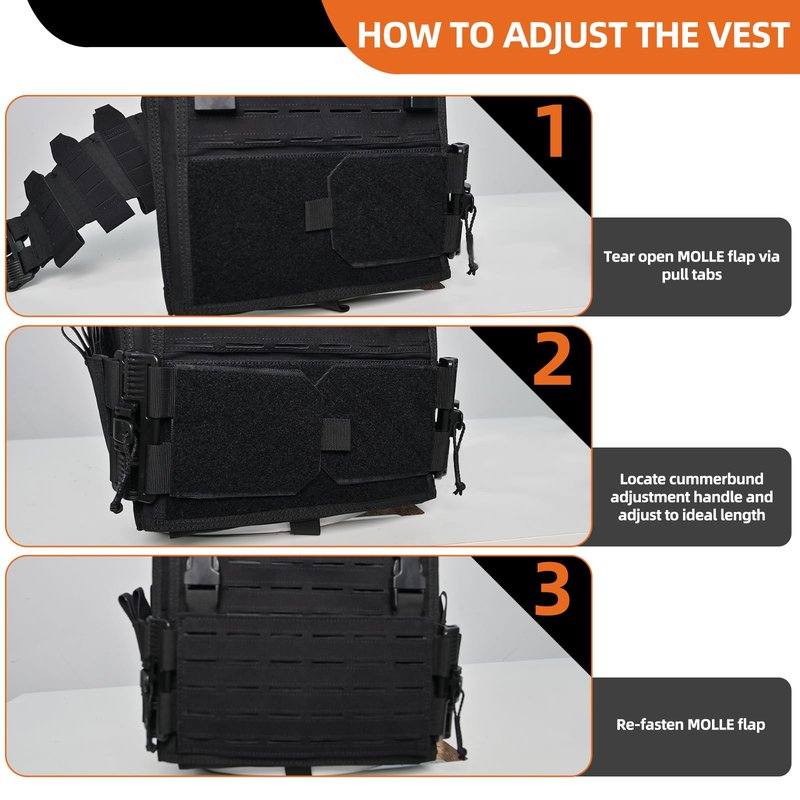 SUMSEEK Tactical Vest with 4 Mag Pouches,1000D Nylon Molle Plate Carrier,Quick Release,Airflow Back Panel for Airsoft Training (green)