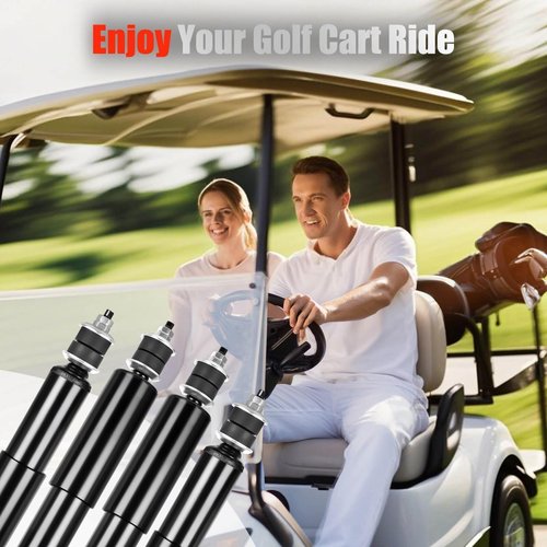 EZGO TXT Front and Rear Golf Cart Shocks Fit for EZGO TXT/Medalist 1994-Up Golf Carts Replaces OEM# 70928-G01, 76418-01 4PCS