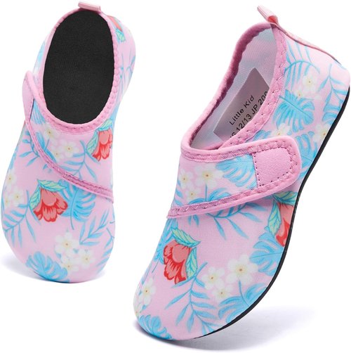 HIITAVE Kids Water Shoes - Non-Slip Quick Dry Aqua Socks for Boys & Girls | Perfect for Beach & Pool