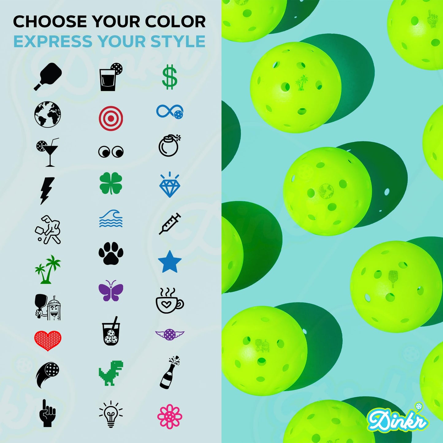 Dink Ink- Self-Inking Reusable Pickleball Marker | Personalize Your Pickleballs with Precision | Quick-Dry, Smudge-Free Durable Ink | Perfect for Pickleball Marking Accessories (Heart of the Game)