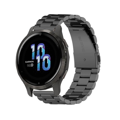 FitTurn 22MM Bands Compatible with Cubitt CT4/CT2 Pro Smartwatch, Replacement Metal Bracelet Premium Solid Stainless Steel Watch Band Strap Wristbands for Cubitt CT4/CT2 Pro (Black)