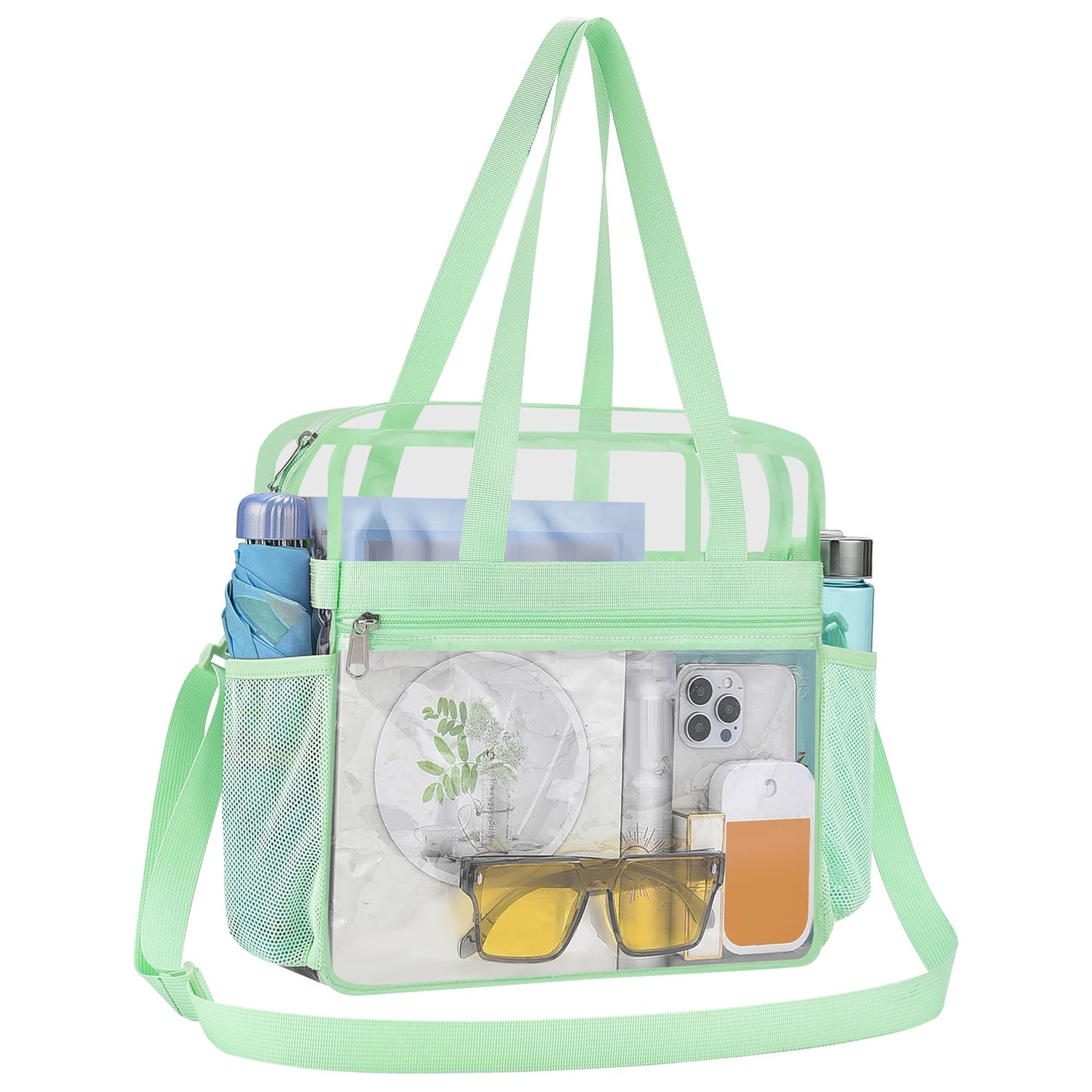 USPECLARE Clear Bag Stadium Approved,Transparent Tote Bag for Stadium Security Travel & Gym Work Sports Games Concerts