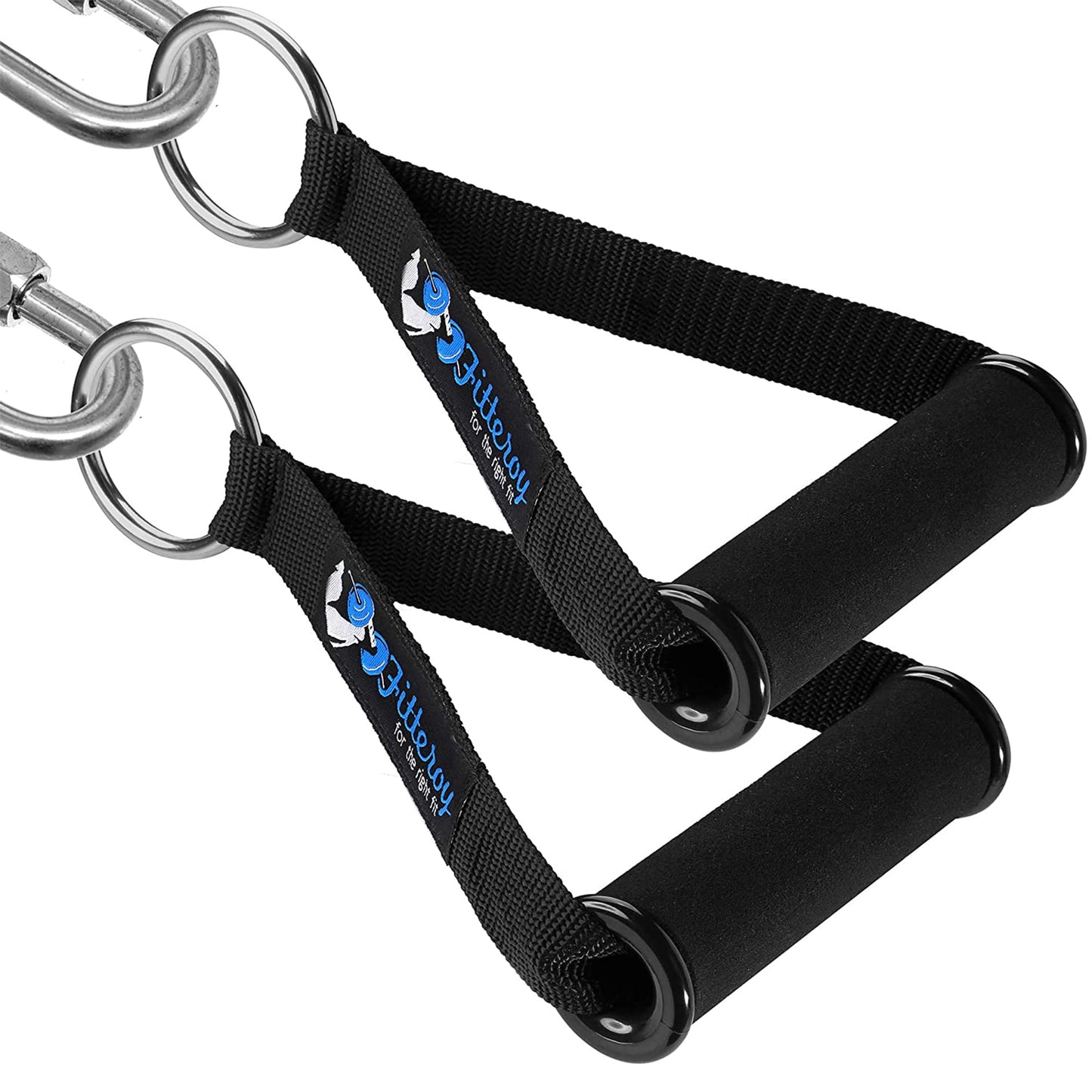 Cable Machine Attachments Handles and Ankle Straps Set - Replacement Gym and Home Gym Accessories - Exercise Straps and Handles for Resistance Bands