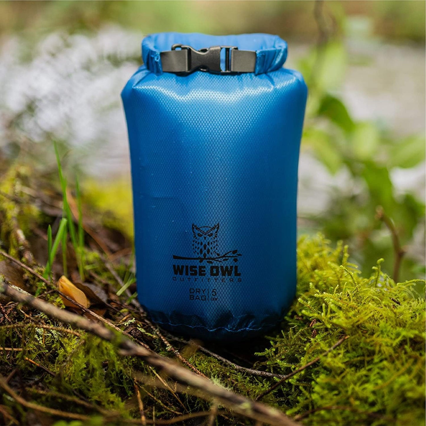 Wise Owl Outfitters Waterproof Dry Bag 3-Pack - Lightweight Airtight 5L/10L/20L for Kayaking, Travel & Hiking