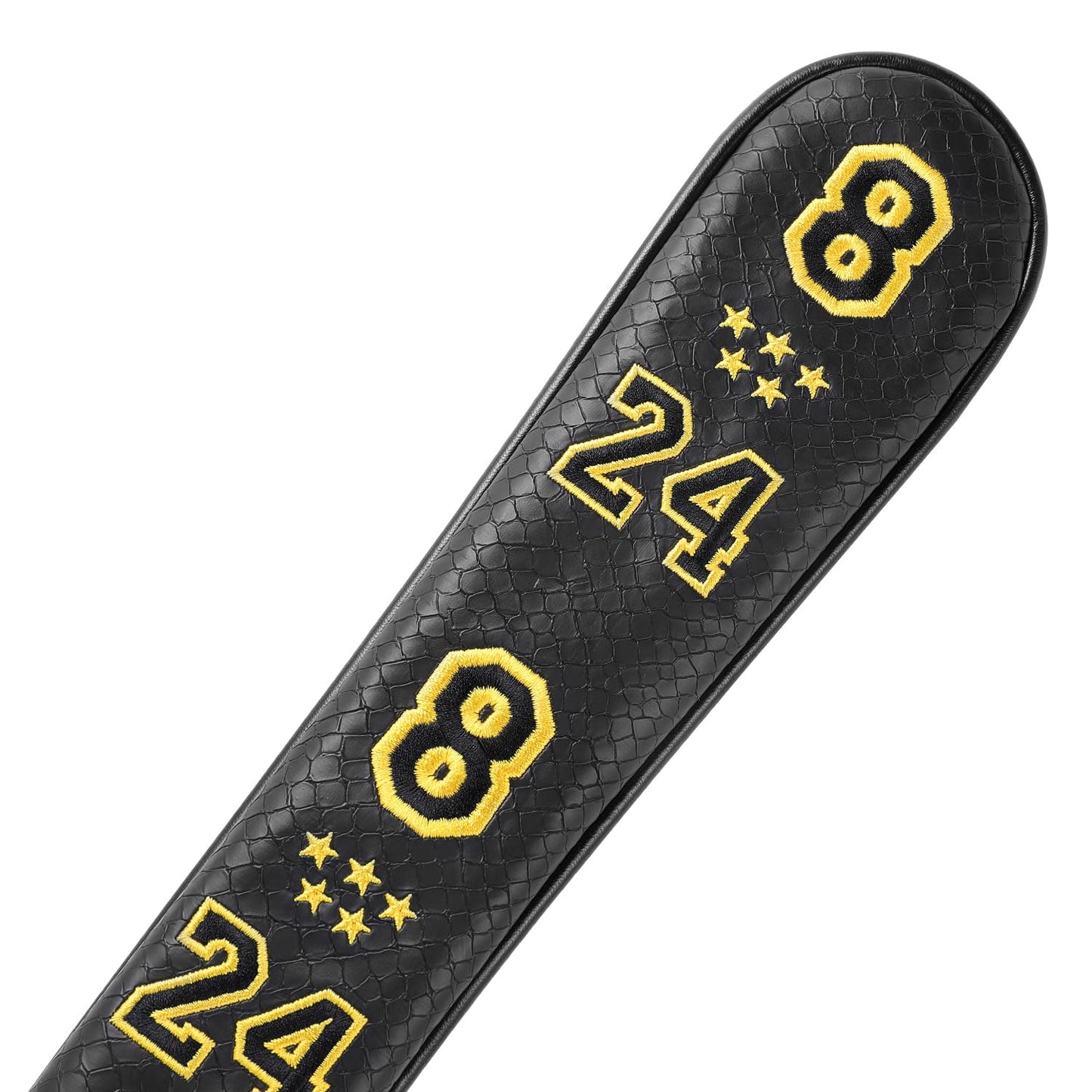 SHABIER PU Leather Waterproof Golf Alignment Stick Cover Club Protector Holds Sticks (Yellow No.824)