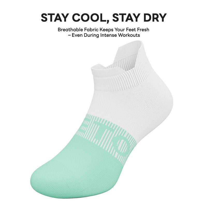 easetoe 6 Pairs Ankle Compression Socks Women Men 15-20 mmHg Low Cut Athletic Running Arch Support for Travel Nurses Flight