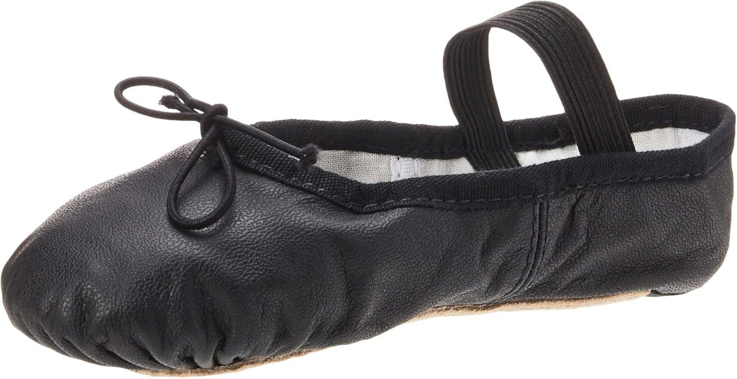 Bloch Girls Dansoft Full Sole Leather Ballet Slippers - Comfortable Dance Shoes for Young Dancers