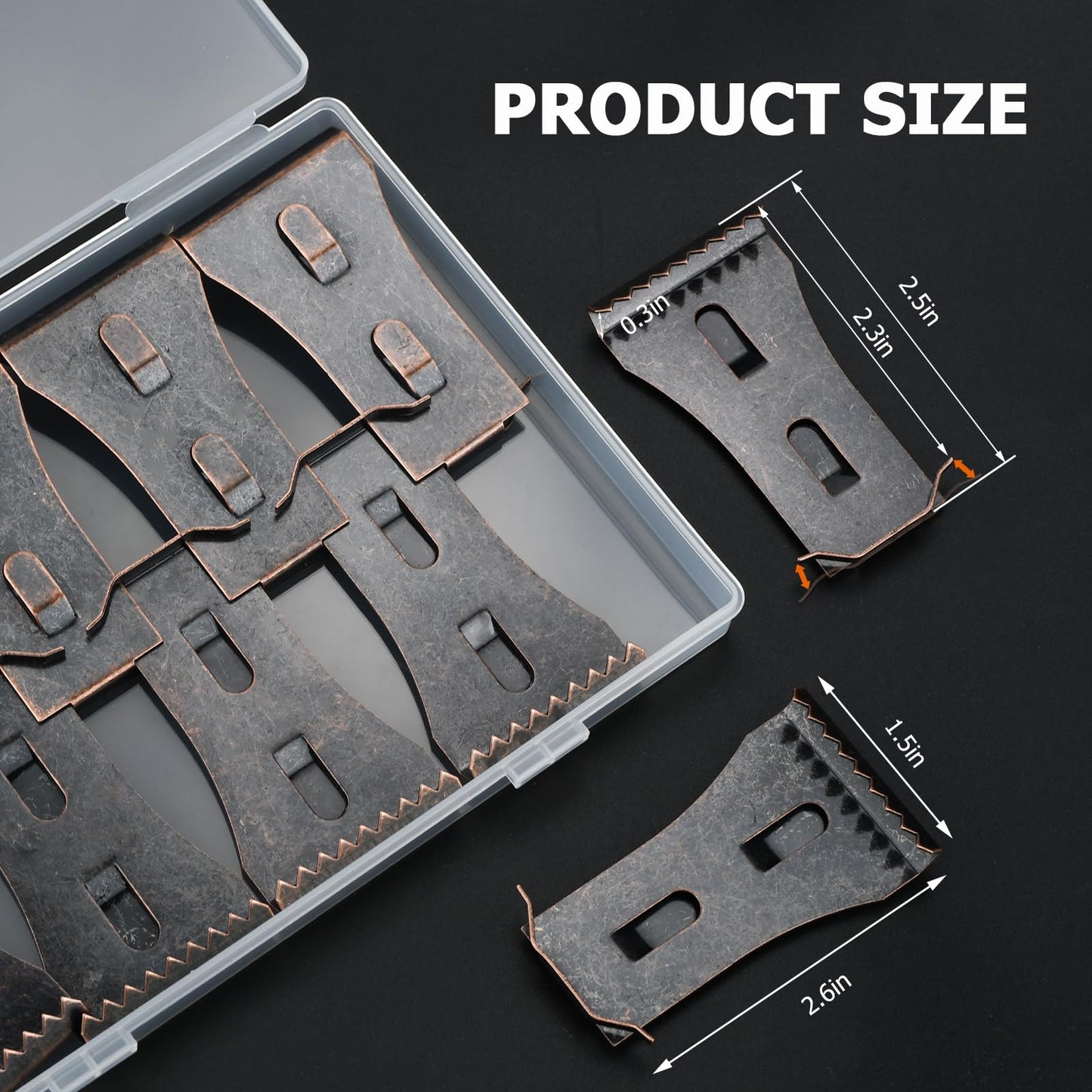 Brick Clips,16PCS Brick Hook Clips Hanging Outdoors for 2-1/4" to 2-3/8" High Bricks Heavy Duty Brick Hooks Hangers Wall Clips Hanging No Drill & Nails