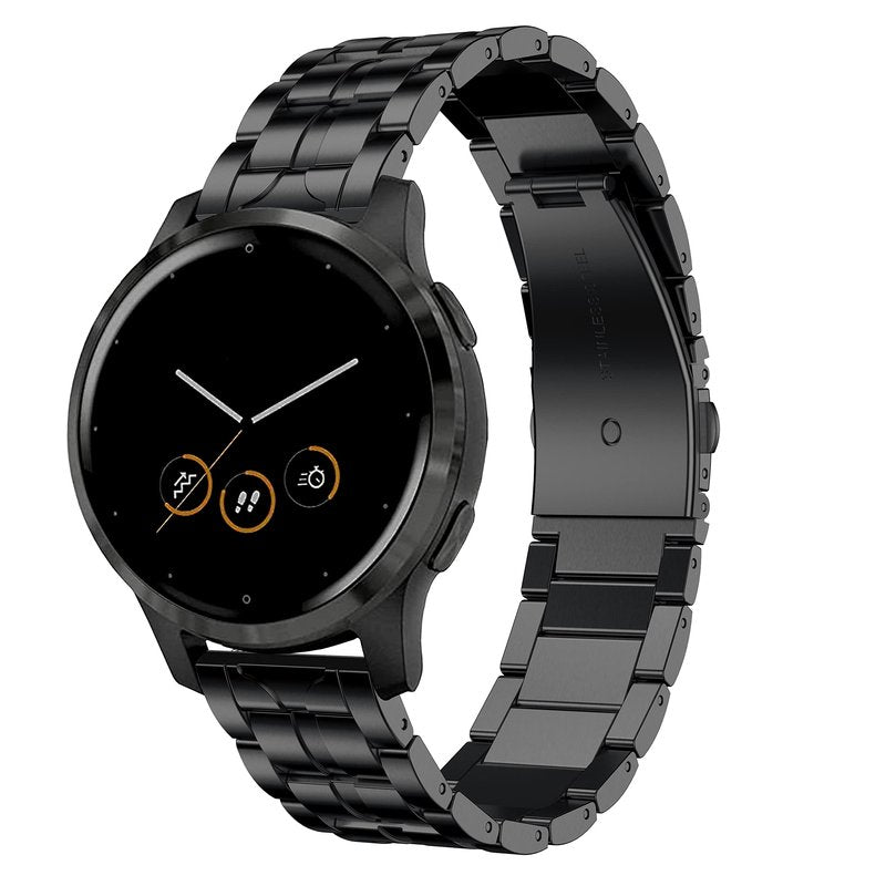 YEEJOK Vivoactive 4S Band Metal, Venu 3S/2S Bands, Compatible for Fossil Watch Bands 18mm, Enameled Stainless Steel Band Compatible for Fossil Women's Gen 6/5E 42mm Smart Watch Strap Replacement