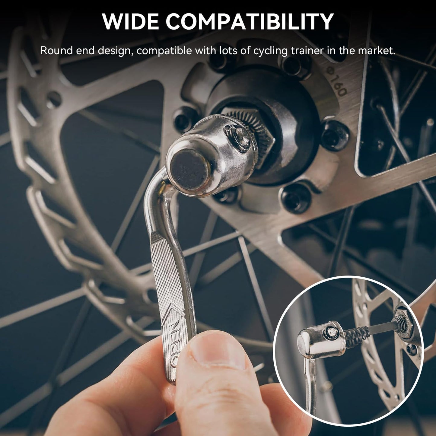 Frdhee Quick Release Rear Wheel Skewers, Bike Rear Wheel Quick Release Replacement Skewer Bike Trainer for Trainer Bicycle Cycling Cycling Back Rear Wheel Tire
