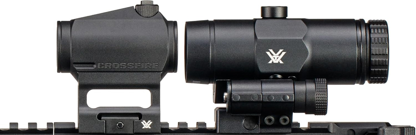 Vortex Optics VMX-3T Red Dot Sight Magnifier - 3X Magnification with Built-in Flip Mount