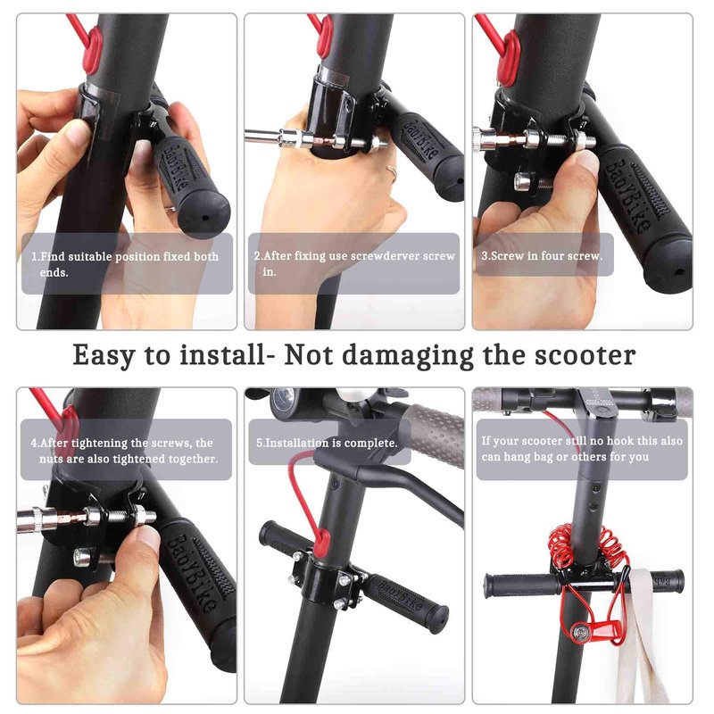 TOMALL Scooter Children's Handlebar Adjustable Grip Bar Safe Holder Kids Handrail for Xiaomi M365 Scooter