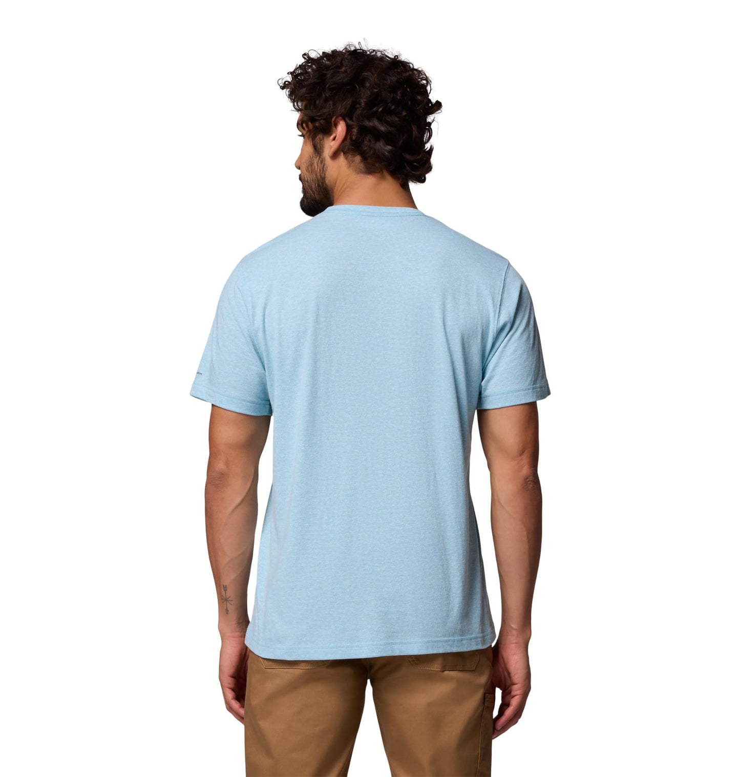 Columbia Mens Thistletown Hills Short Sleeve T-Shirt, Vintage Blue Heather, Small