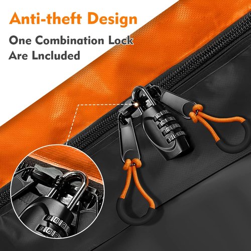 Cargo Carrier Bag by Hitch Mount - 100% Waterproof, 20 Cubic Feet, 6 Straps & Lock | Fits All Vehicles