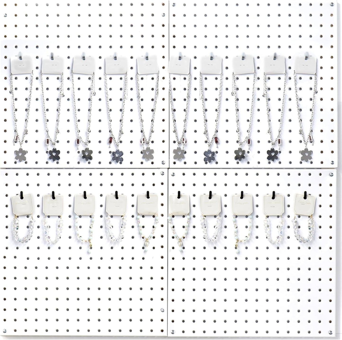 HUHOLE Pegboard Hooks - 20PC - Black Powder Coated - Fits 1/4 and 1/8 Pegboard - Heavy Duty Peg Board Hooks for Hanging - Versatile and Stylish Peg Board Hooks, Highly Adaptable